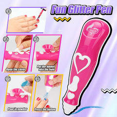 Geek Cheers glitter pen adds sparkles for colorful accents.