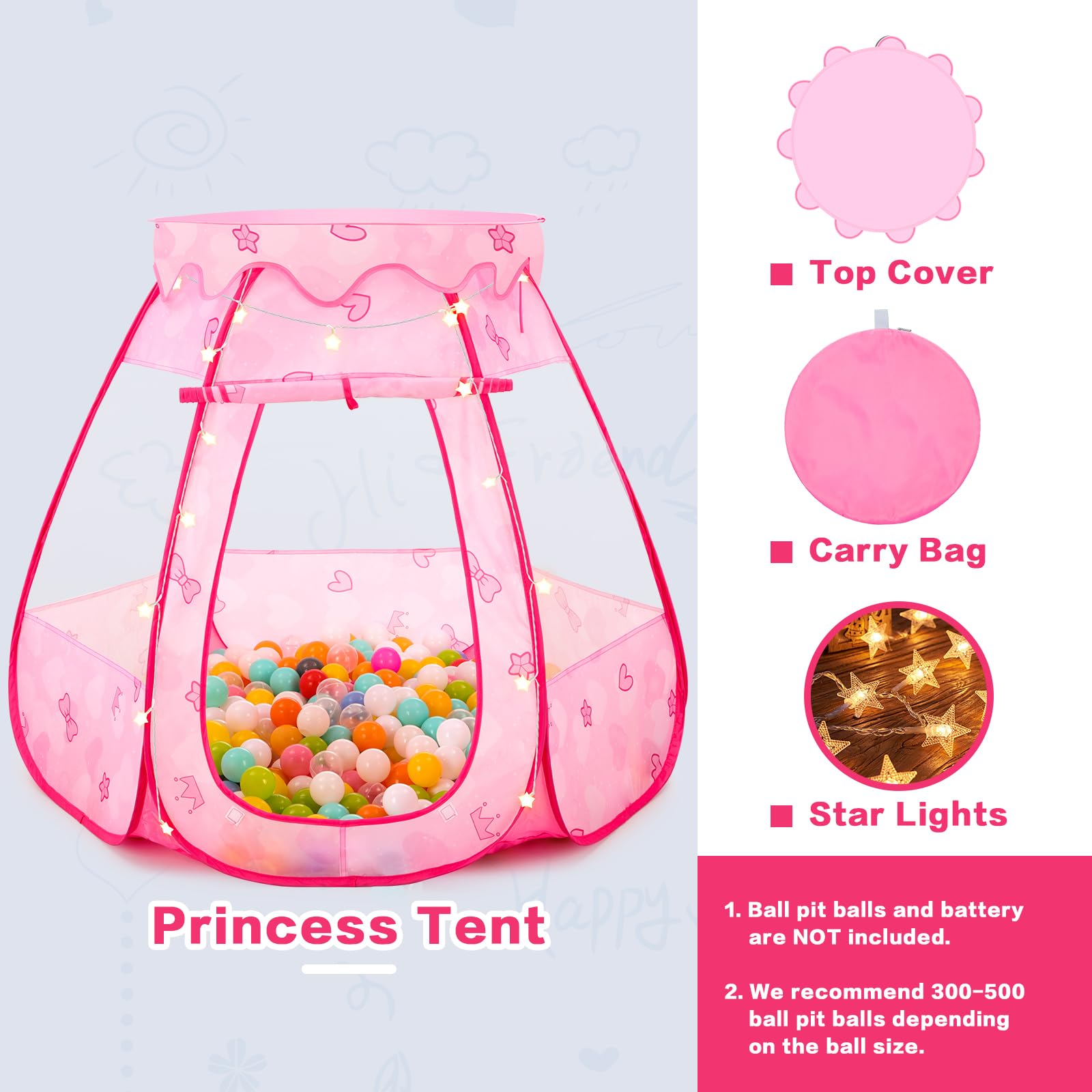GeerWest birthday gift for little girls sparks joyful celebrations with a dreamy tent.