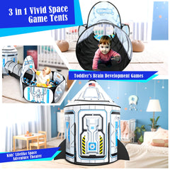 GeerWest crawl tunnel connects to tent to boost crawling and motor skills