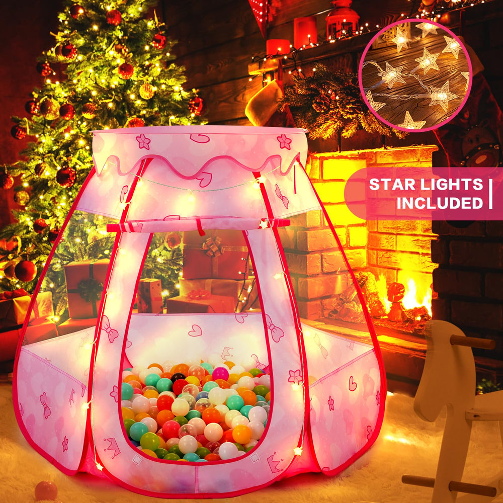 GeerWest dreamy pink princess tent ideal for indoor or outdoor storytime.
