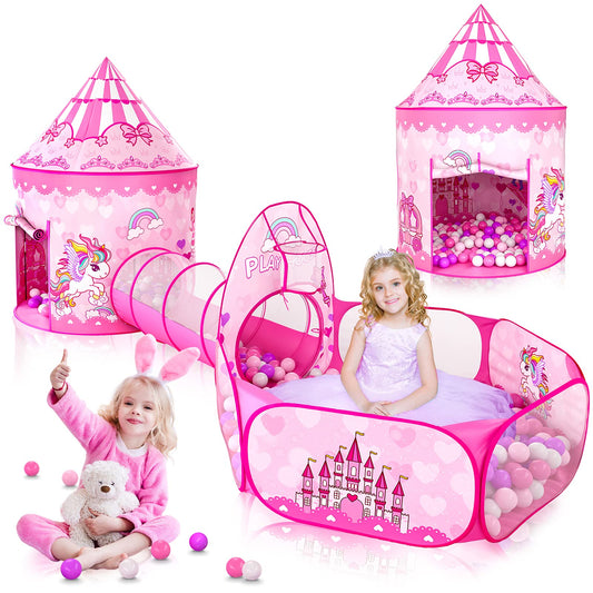 GeerWest princess tent pink for imaginative play and cozy corners.