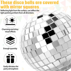 Geetery disco ball topper 2-36inch highlights reflective surfaces at weddings.