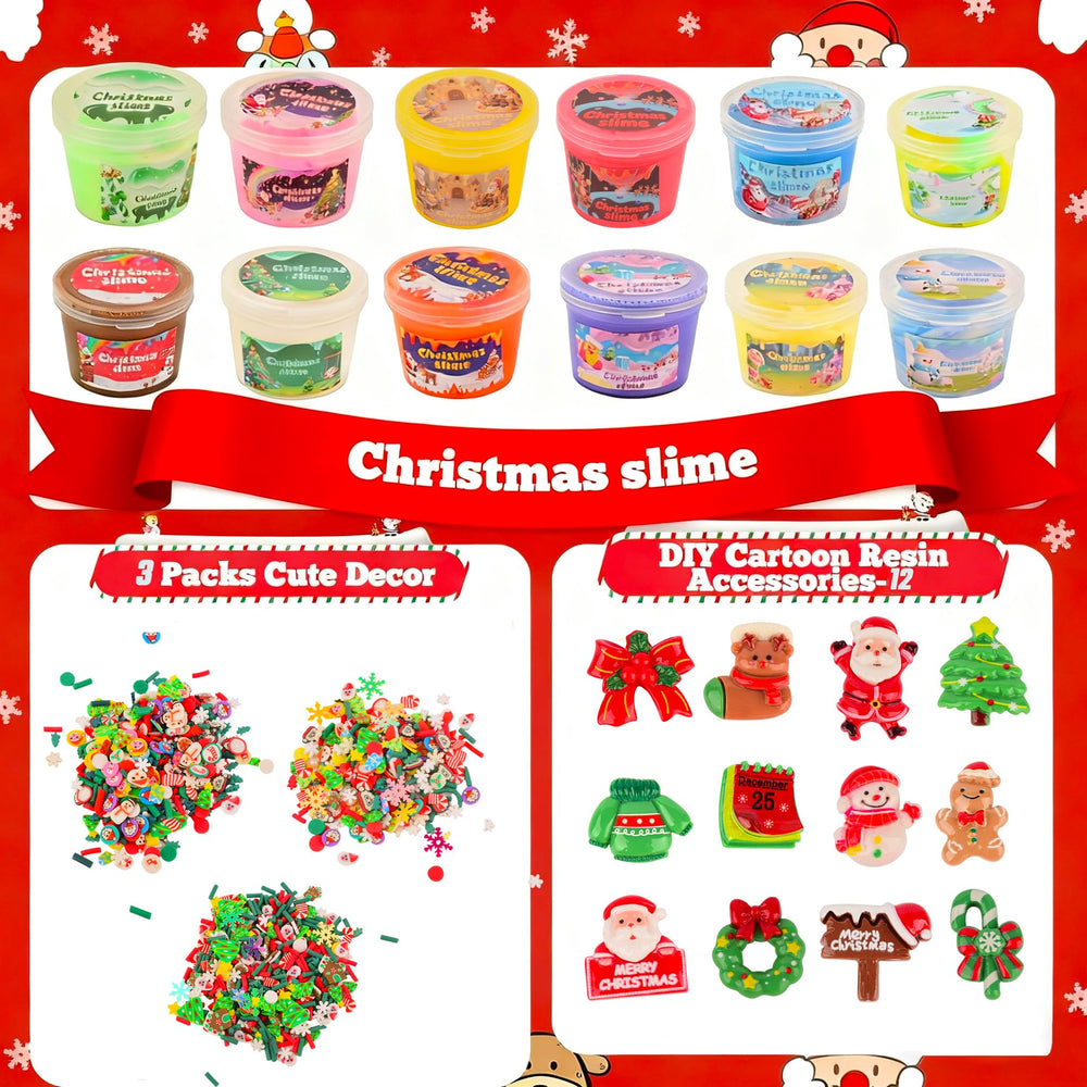 GEILEADER Santa Claus charm slime adds festive flair for storytelling and pretend play