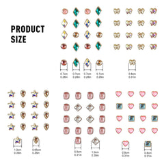 Geili Great pink gem sticker suits eye or cheek highlights with reusable backing.