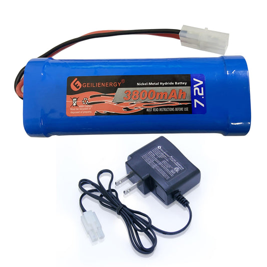 GEILIENERGY 7.2V RC battery pack with 3800mAh for longer RC runs