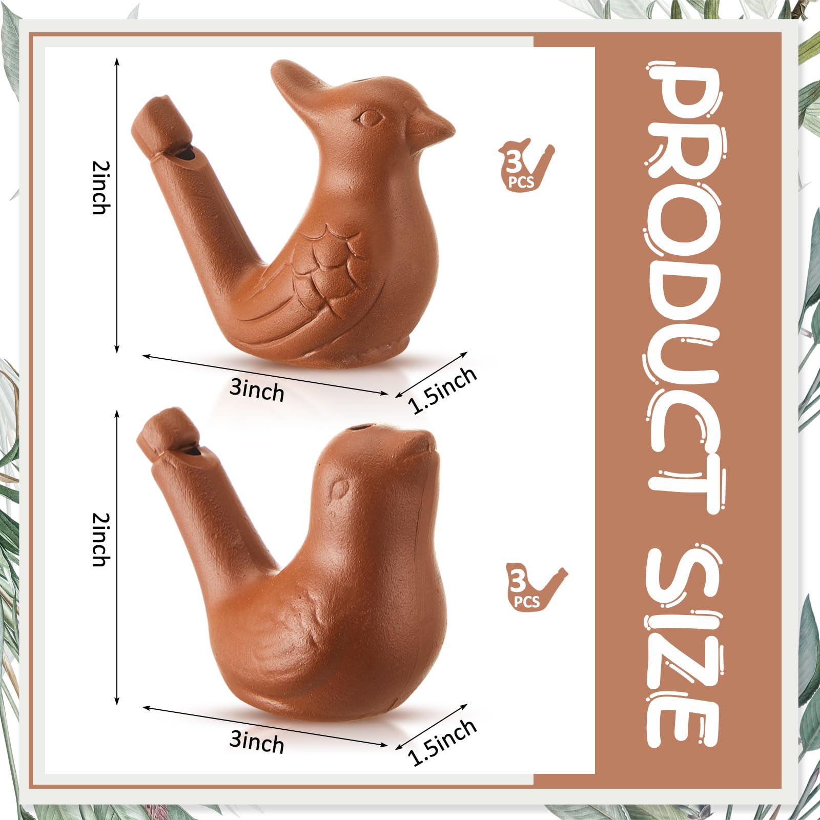 Gejoy bird water whistle purple pottery shape B delivers crisp chirps for party fun.