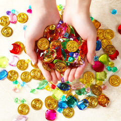 Gejoy bright gems shine under light for stage props and rewards.