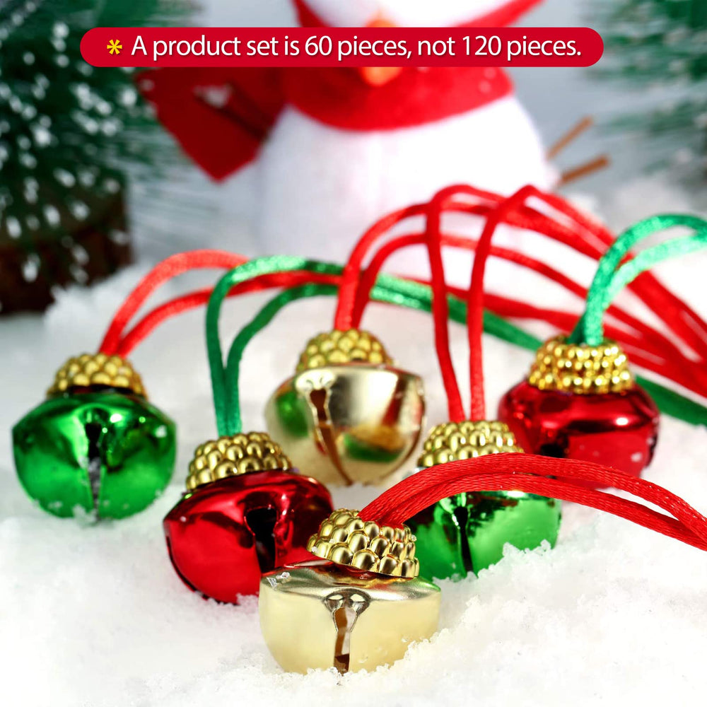 Gejoy bells decorating a Christmas tree with sparkle