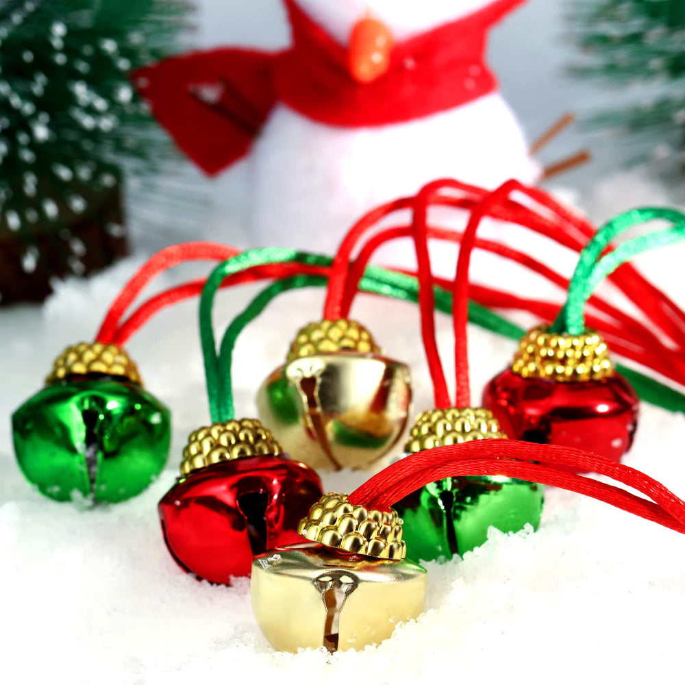 Gejoy gold-tone jingle bell necklace for holiday outfits and cheerful chime.