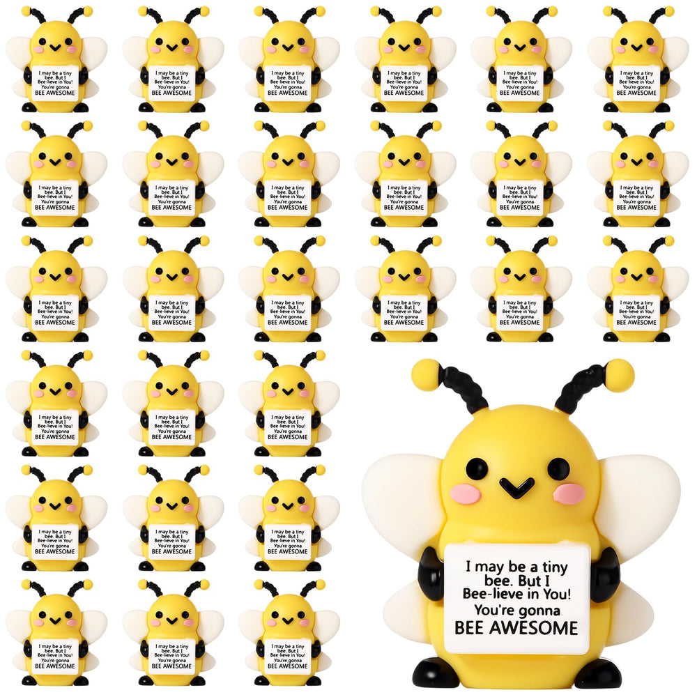 Gejoy mini bee rubber toy closeup, cheerful design ready for gifting.