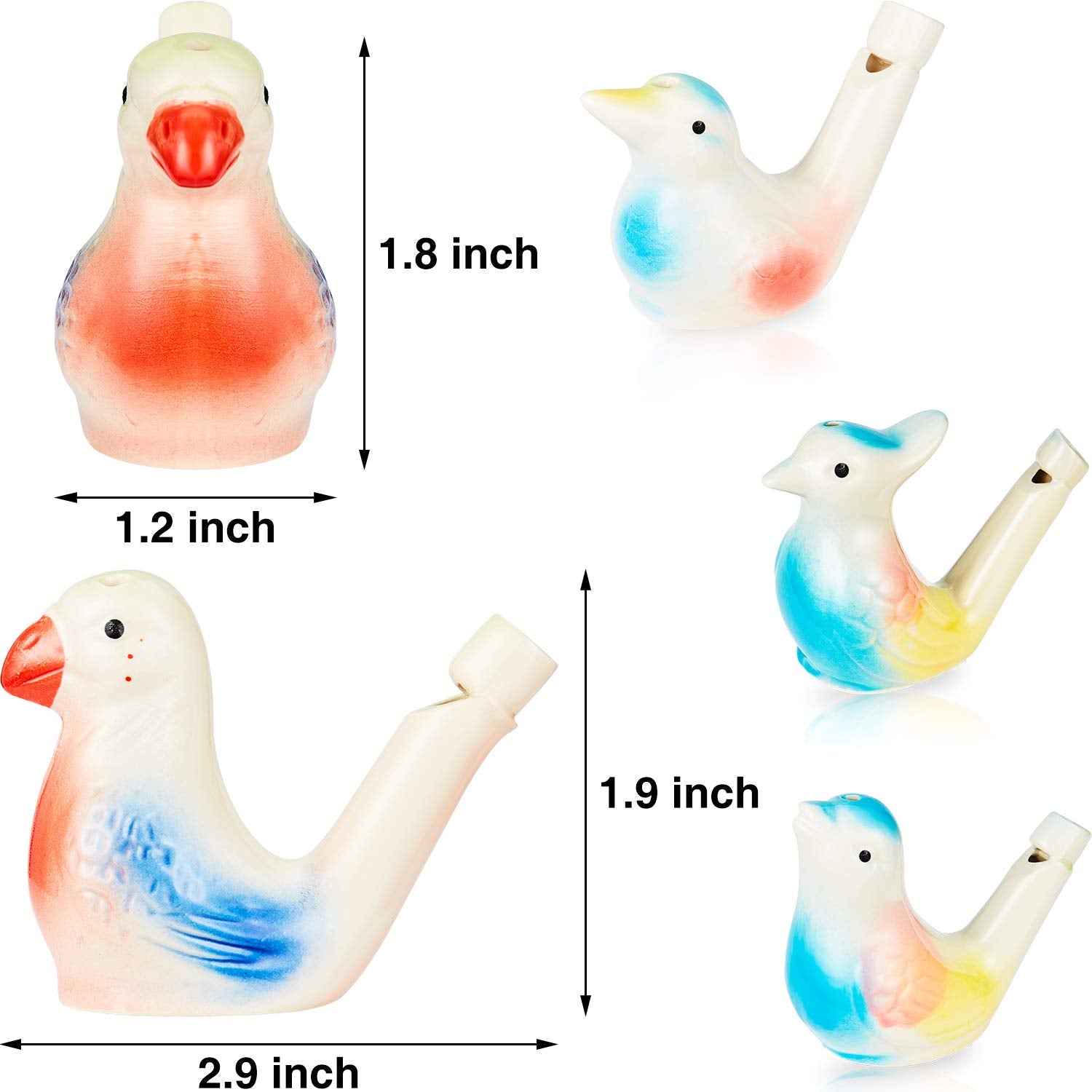 Gejoy Warbling Bird Call porcelain toys for adults, ideal for gifts and display.