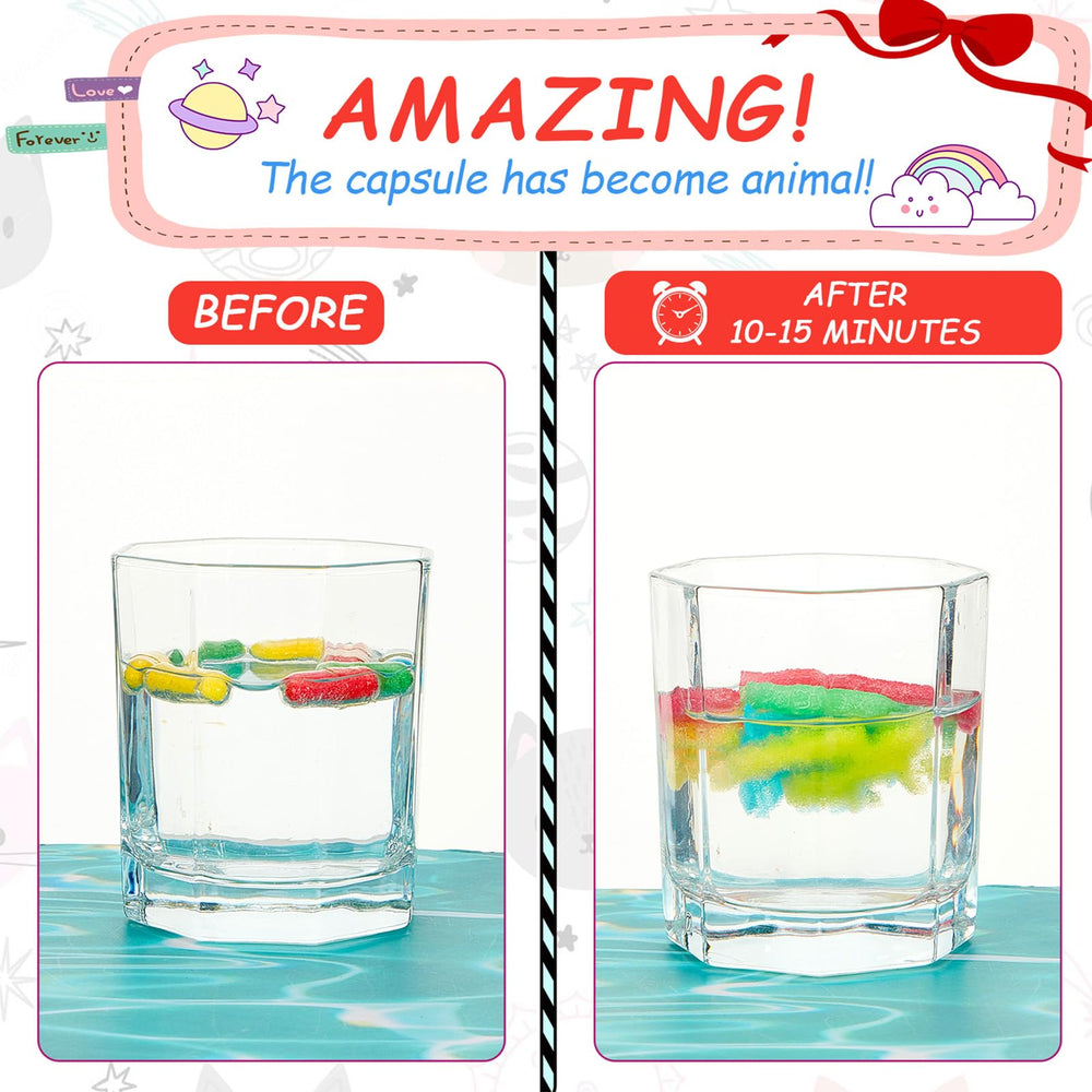 Gejoy sea creature foam shapes bloom during bath time for sensory delight.