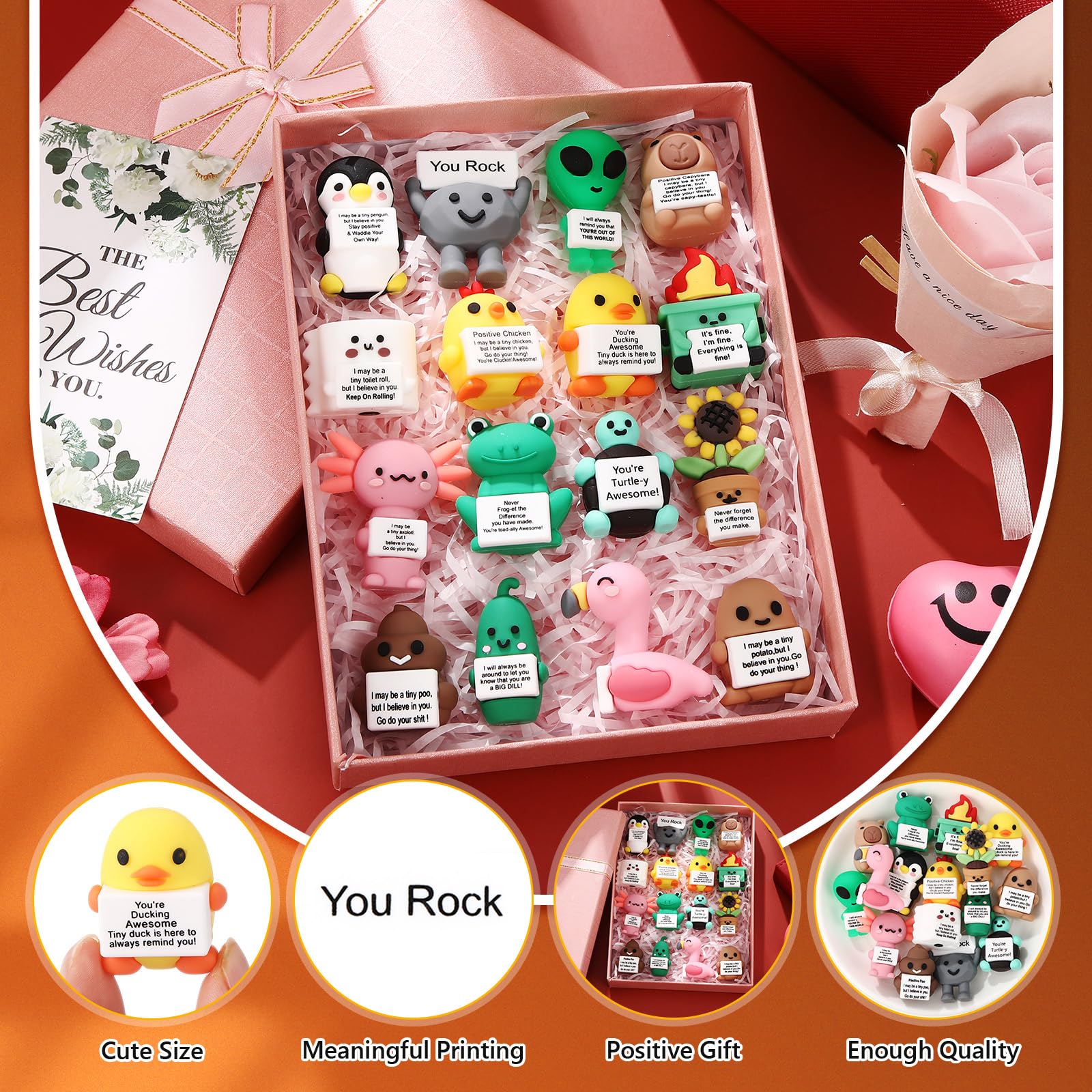 Gejoy You Rock character set brightens classroom desks and shelves.