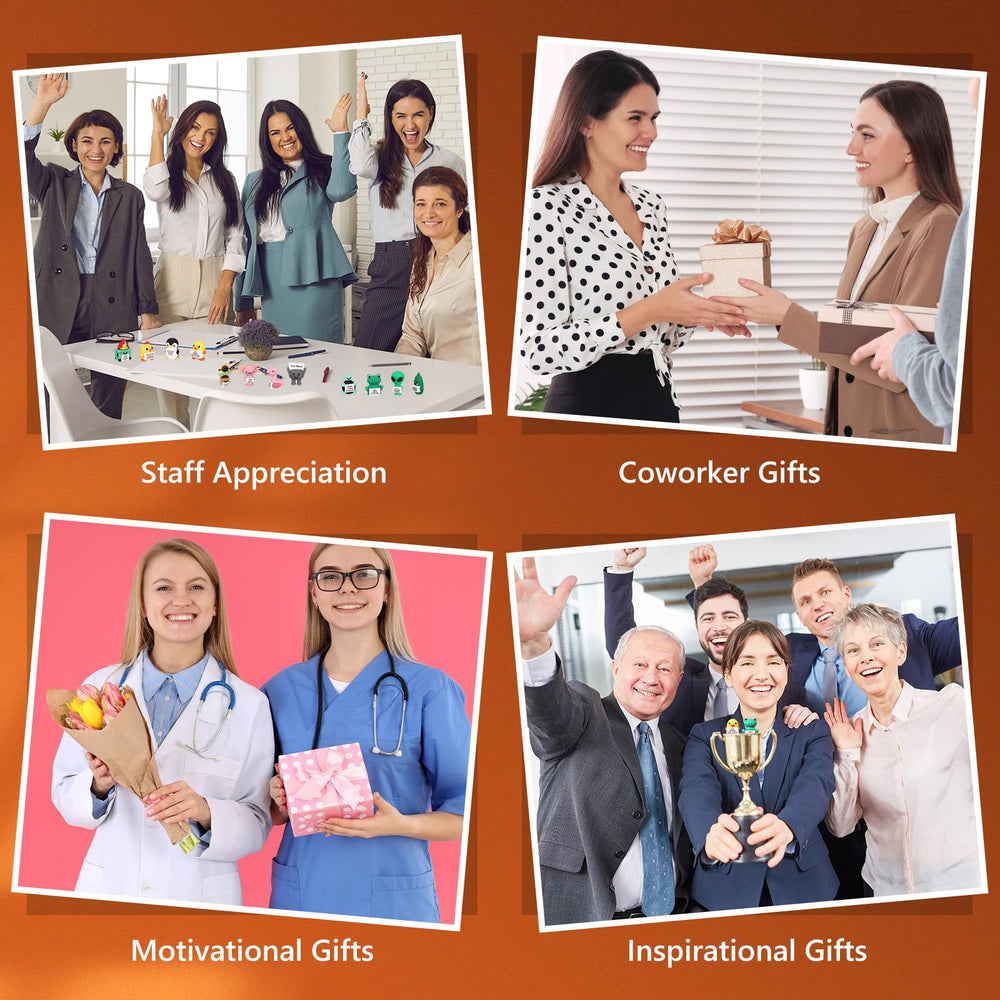 Gejoy You Rock gift figurines encourage team recognition in workspaces.