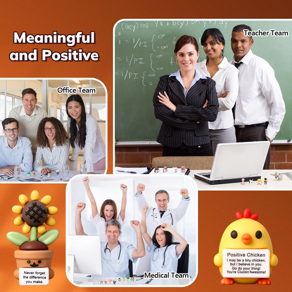 Gejoy You Rock figures resist fading, ideal for long term desk decor.