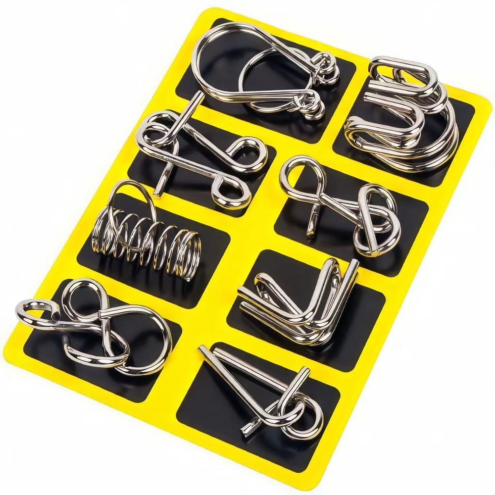 GEKELI nickel-plated durable metal puzzle resists rust and wear.