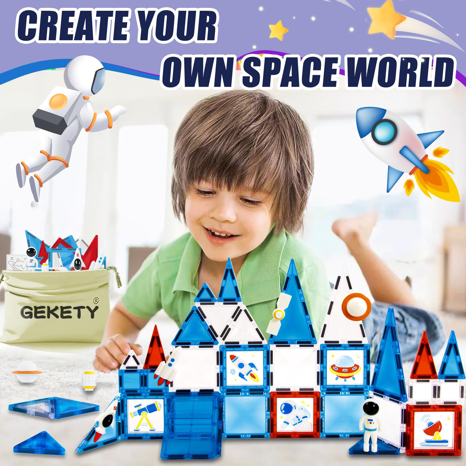 GEKETY sensory travel toys support on-the-go tactile exploration.