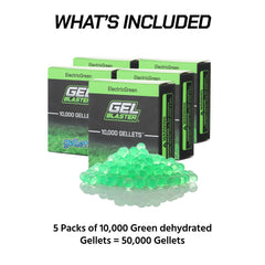 Gel Blaster Gellets green beads inspire active family fun.
