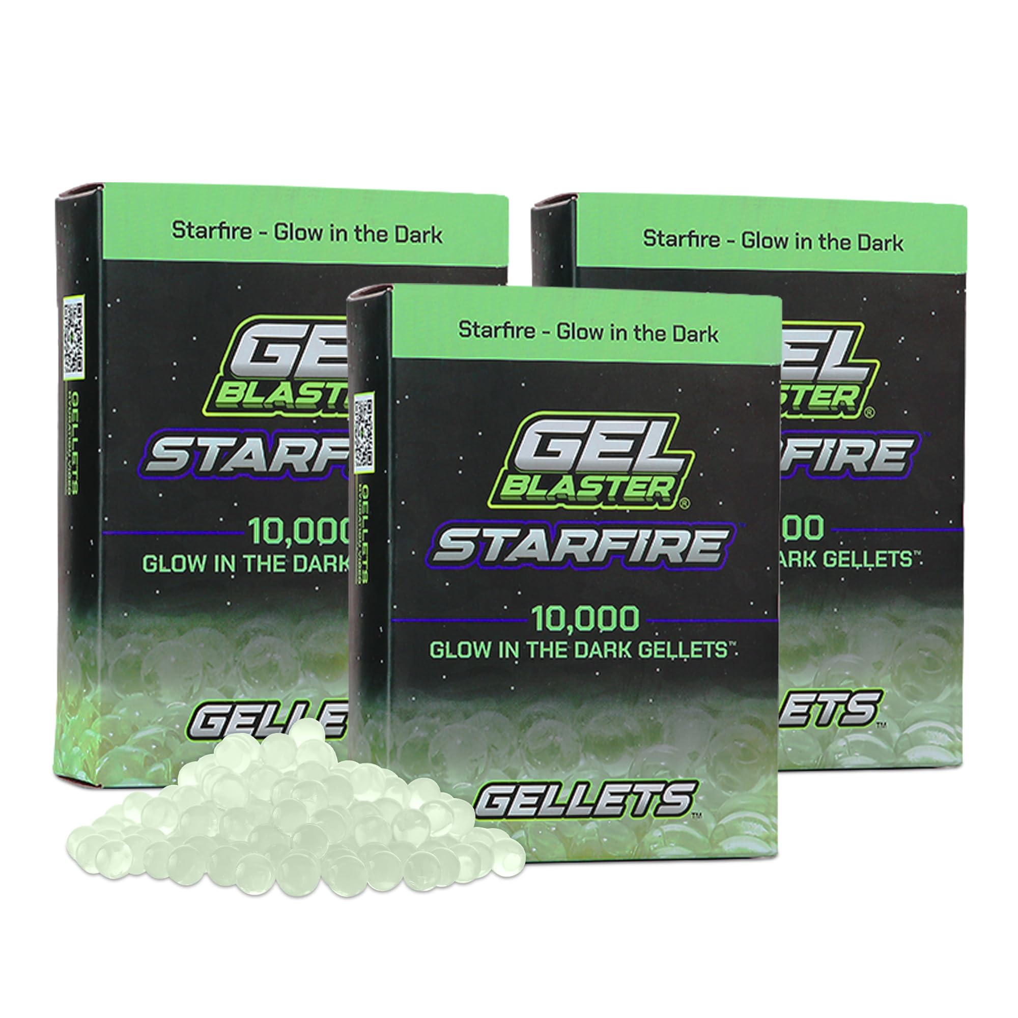 Gel Blaster Starfire Gellets glow tracer for night battles.
