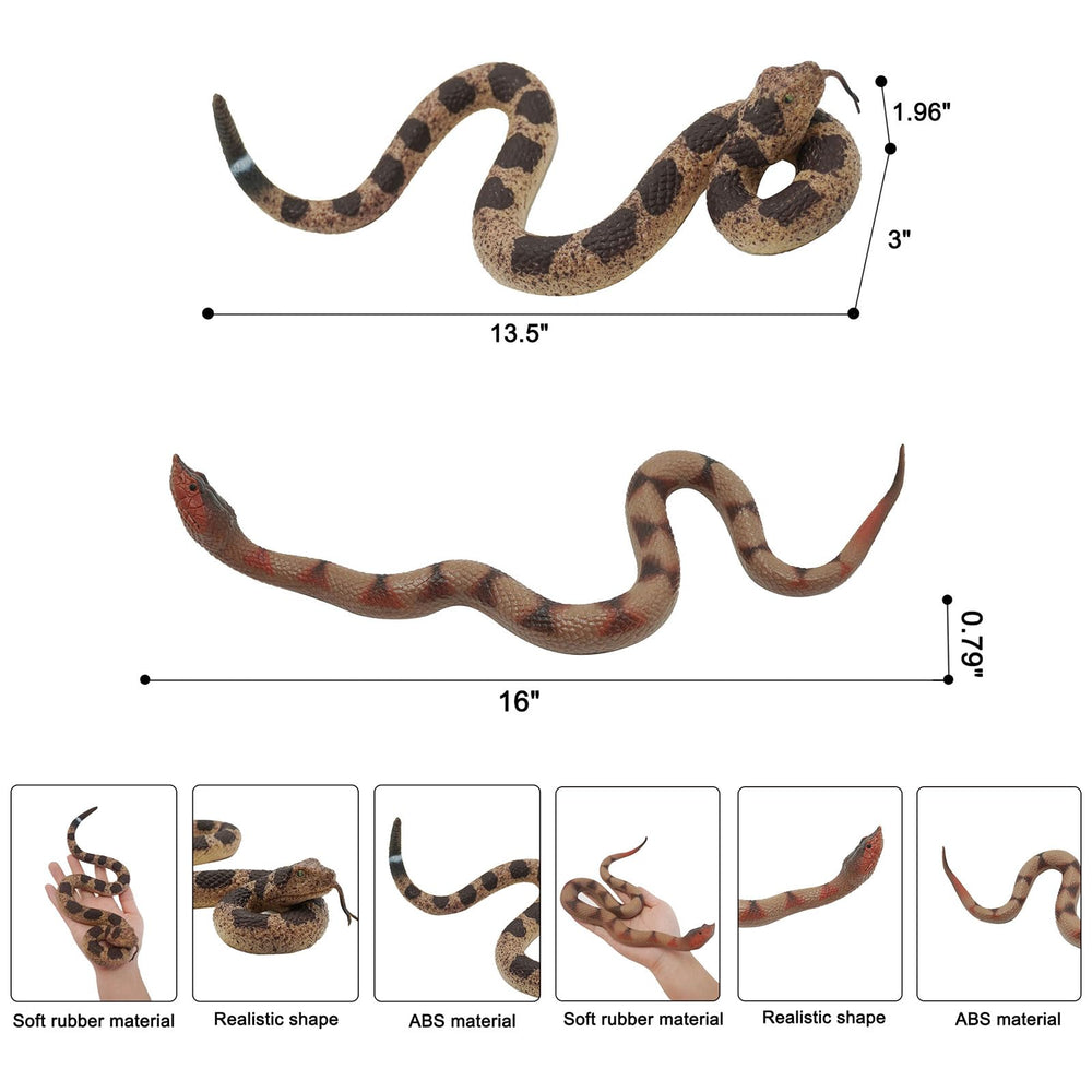 Gelabur durable rubber snakes bend and hold shape for repeated use.