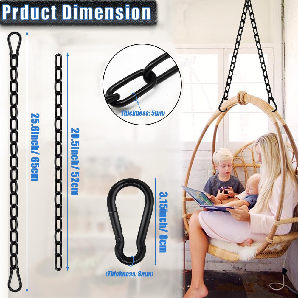 Gelury four carabiners set facilitates quick, secure hammock connections.