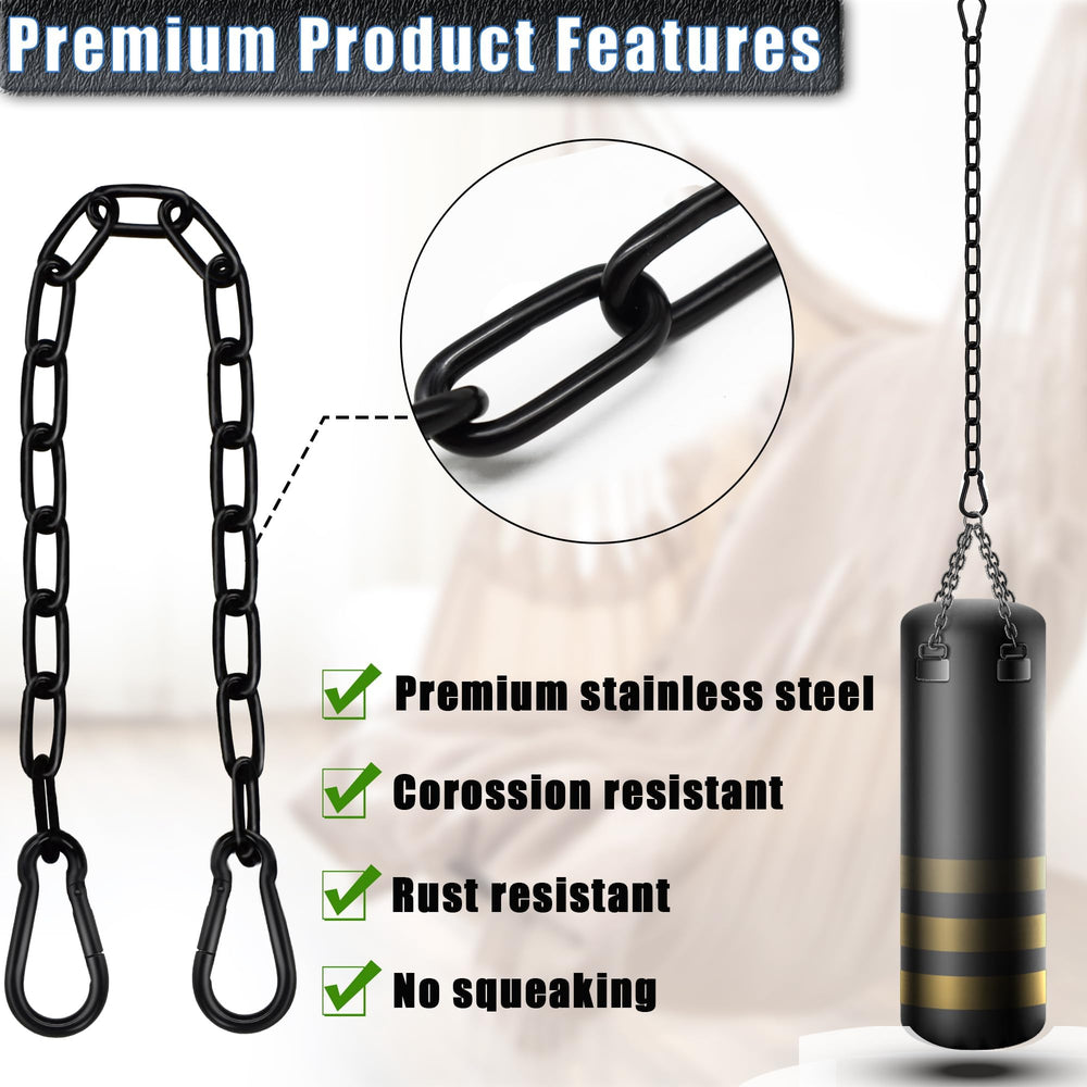 Gelury 660lb load capacity chain suitable for indoor or outdoor use.