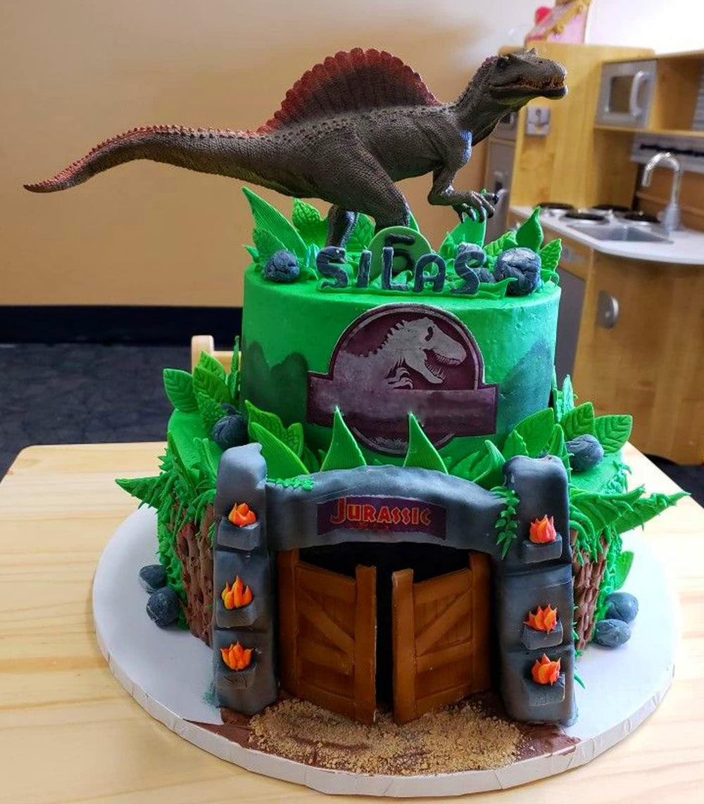 Gemini&Genius dinosaur cake toppers add playful charm to celebrations.