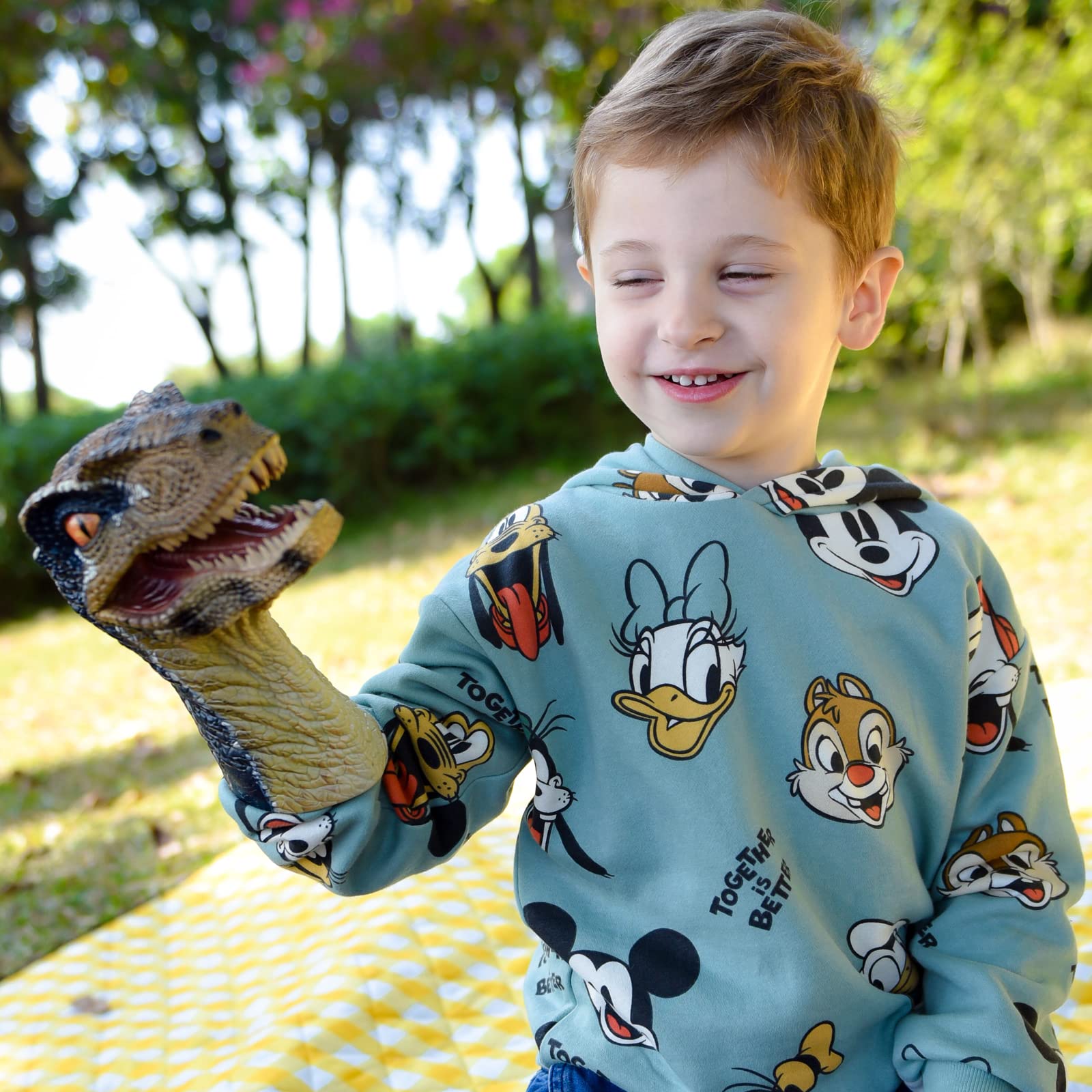 Gemini&Genius Tyrannosaurus Rex mouth-open puppet for expressive drama