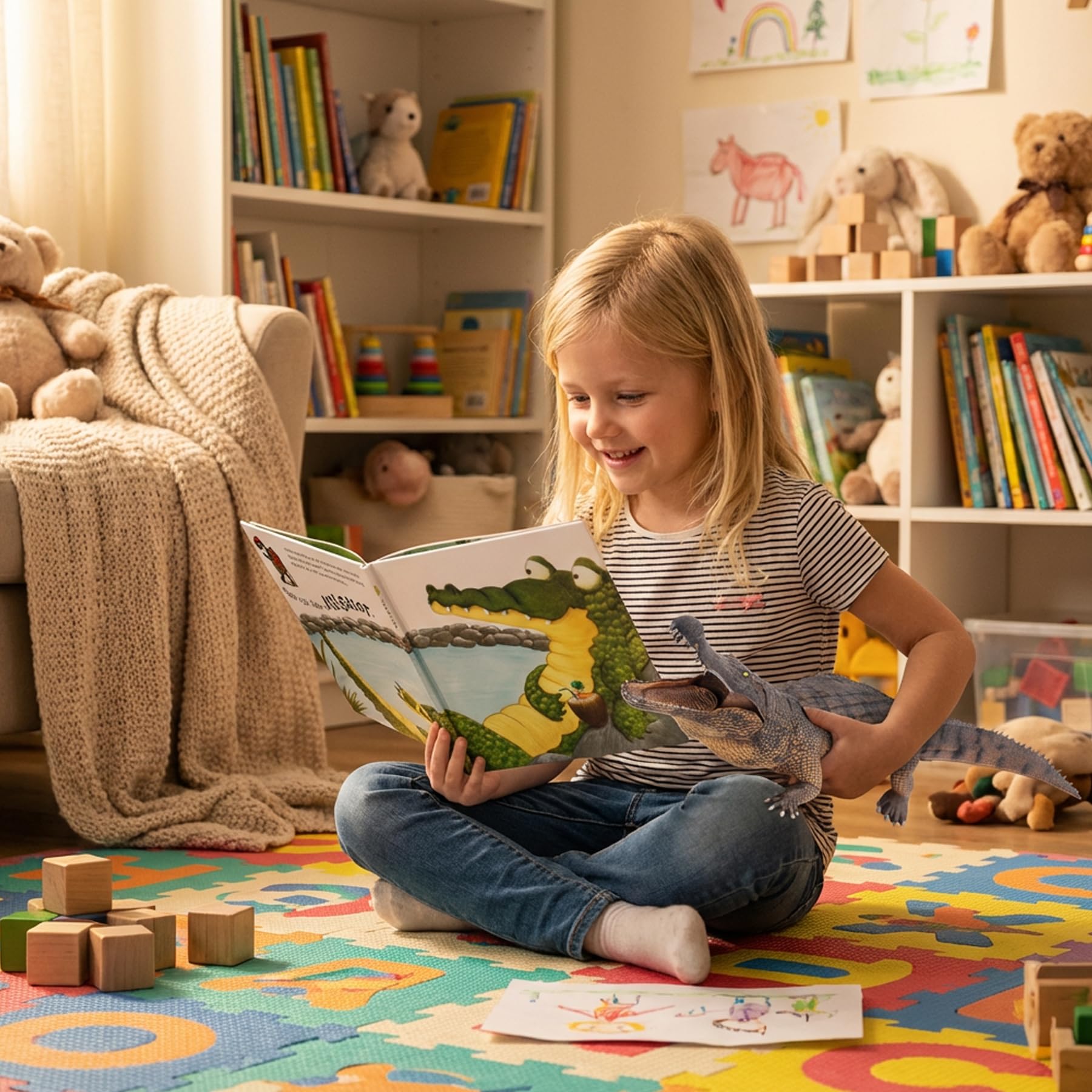 Gemini&Genius Crocodile Toy used in classrooms for storytelling and learning