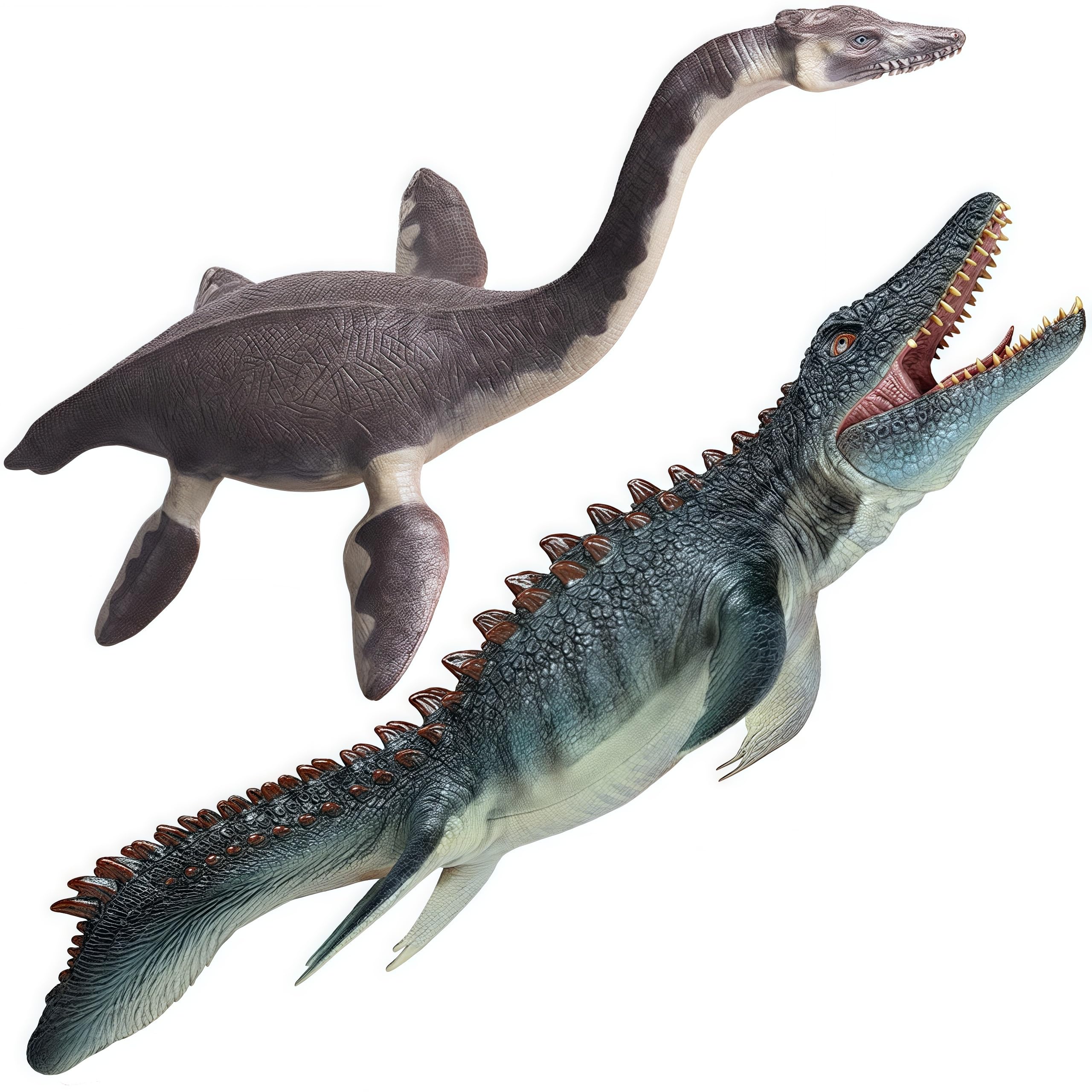 GeminiGenius Mosasaurus dynamic pose for display and imaginative play