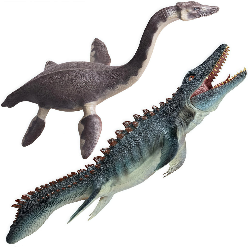 GeminiGenius Mosasaurus dynamic pose for display and imaginative play