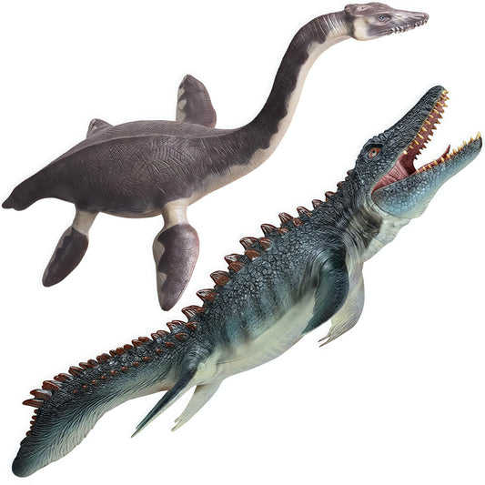 GeminiGenius Mosasaurus dynamic pose for display and imaginative play