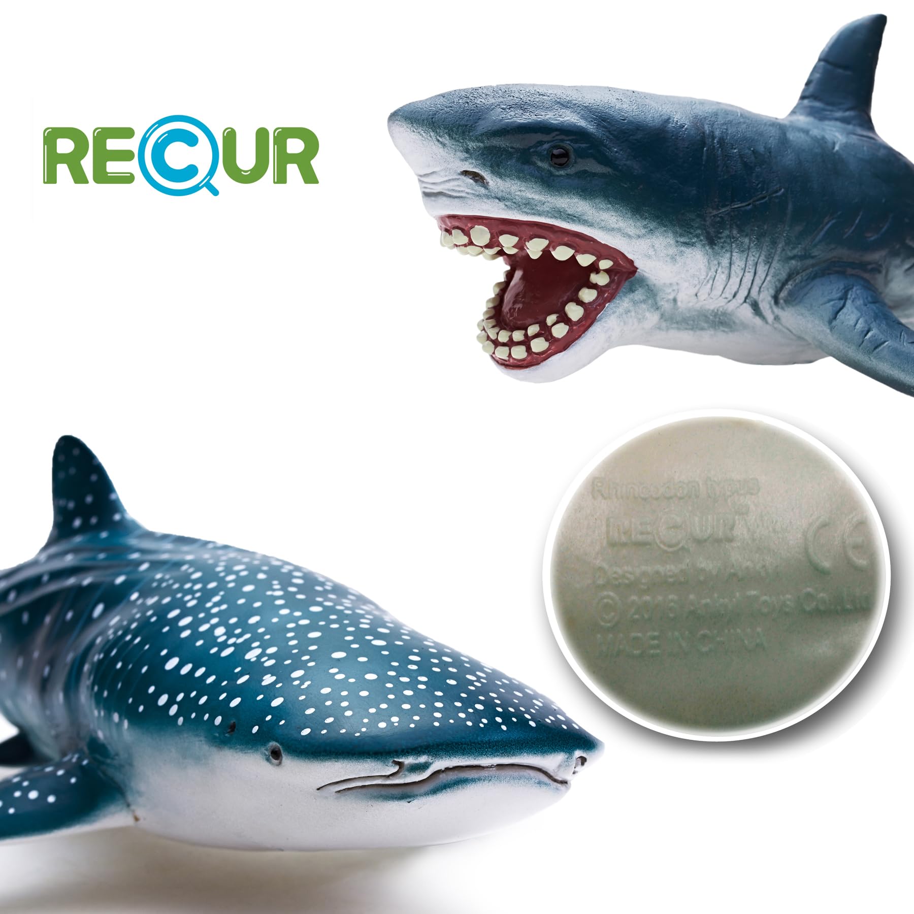 Gemini&Genius soft PVC shark toy durable for safe, long-lasting play sessions.