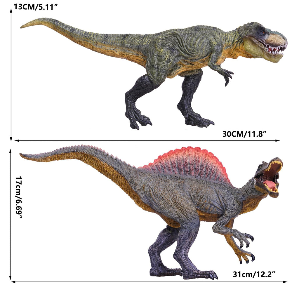 Gemini&Genius Spinosaurus figure in dynamic pose for action storytelling.