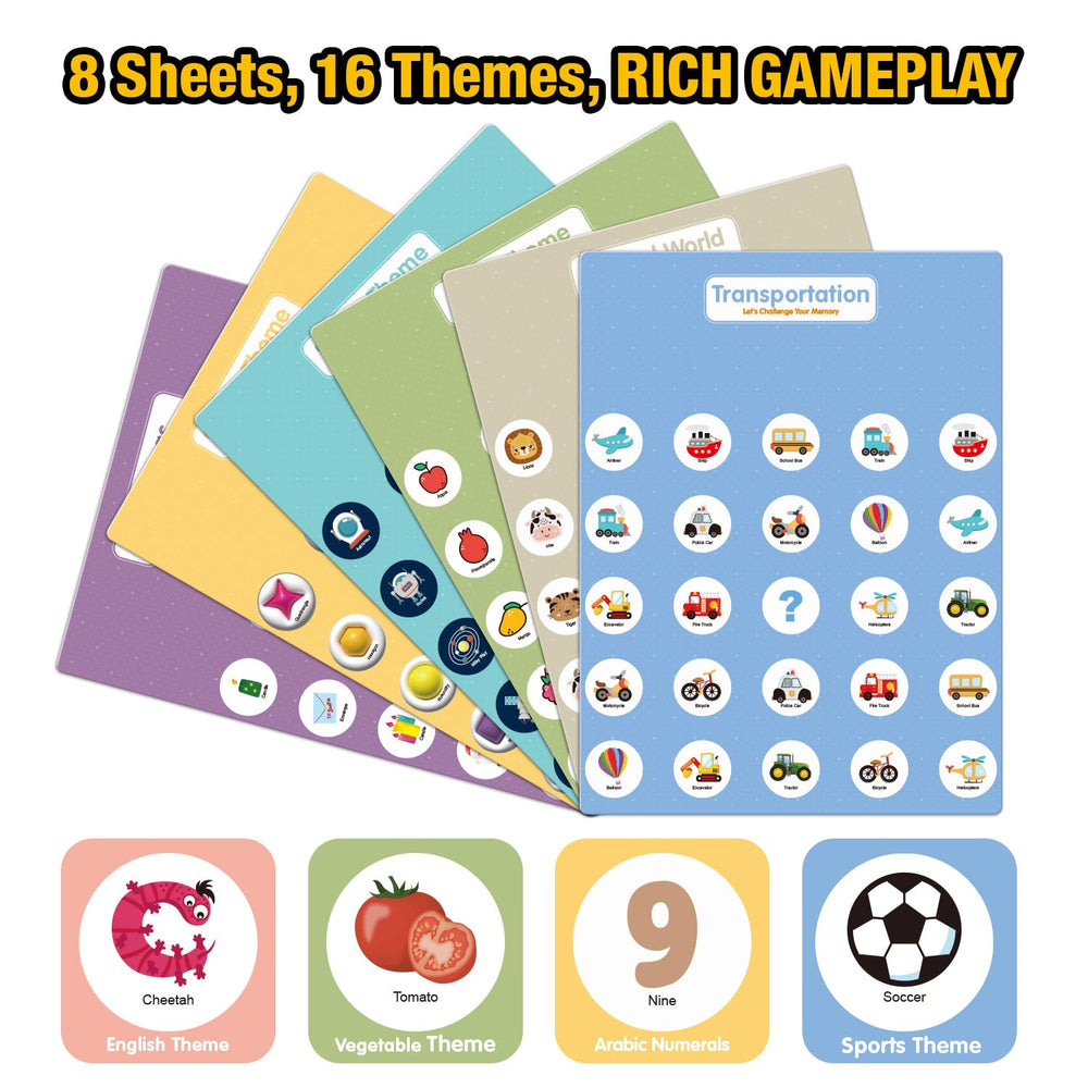 GEMKARRY memory game dinosaurs cards to boost attention during travel