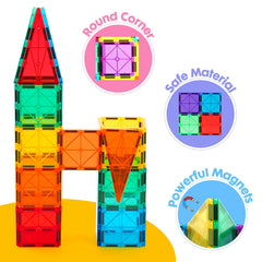 Bright colored pieces from Gemmicc spark color and shape recognition