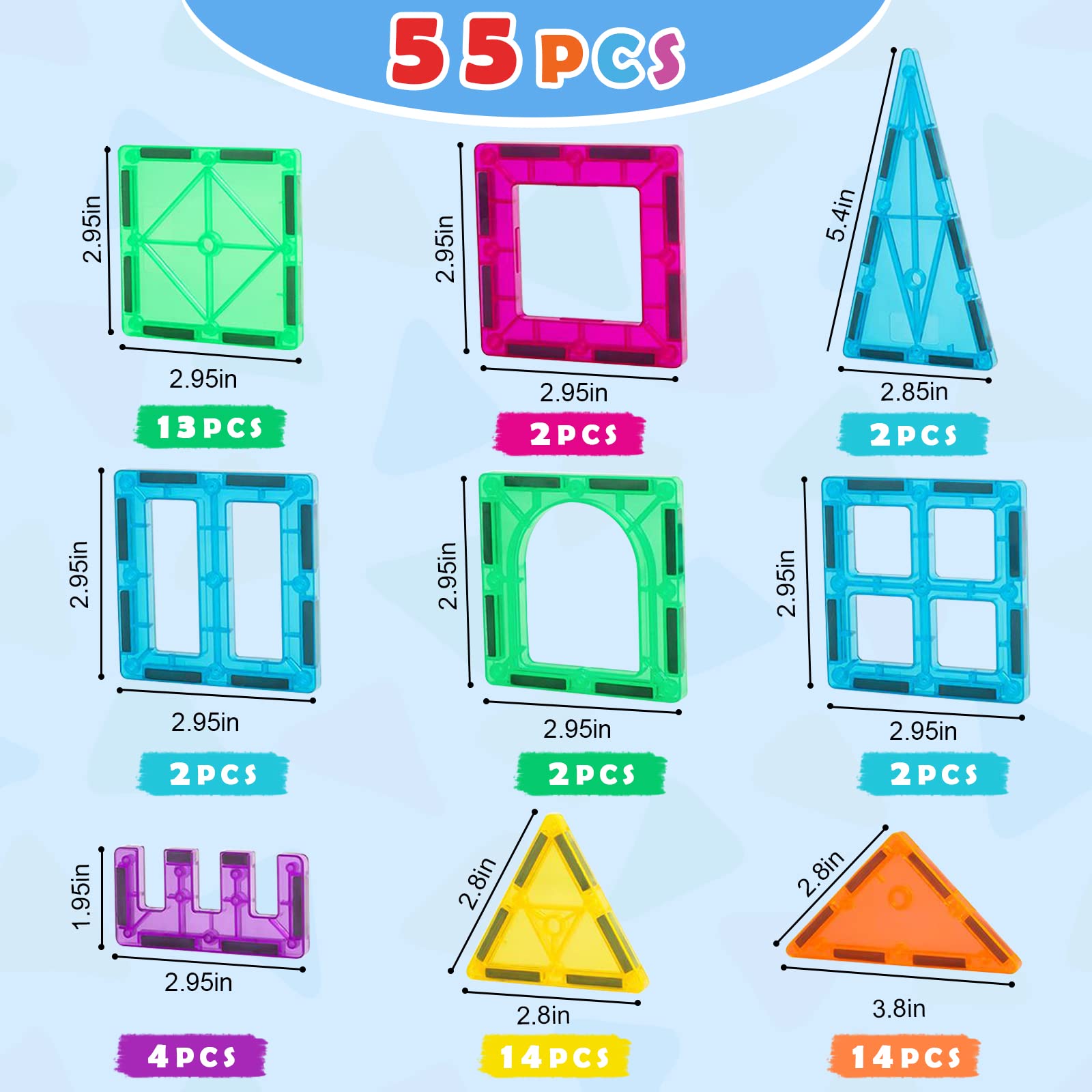 Gemmicc Magnetic Tiles classroom and home use fosters STEM learning and collaboration.