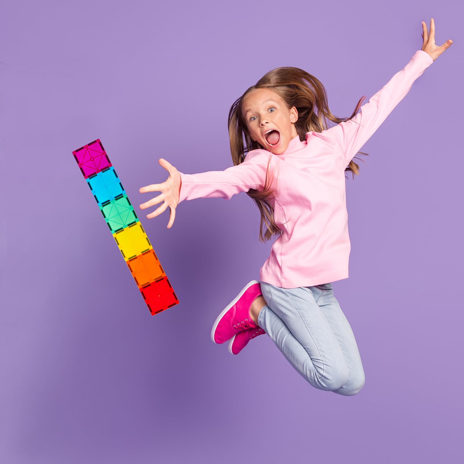 Safe, durable ABS plastic tiles by Gemmicc for worry-free creativity