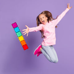 Safe, durable ABS plastic tiles by Gemmicc for worry-free creativity