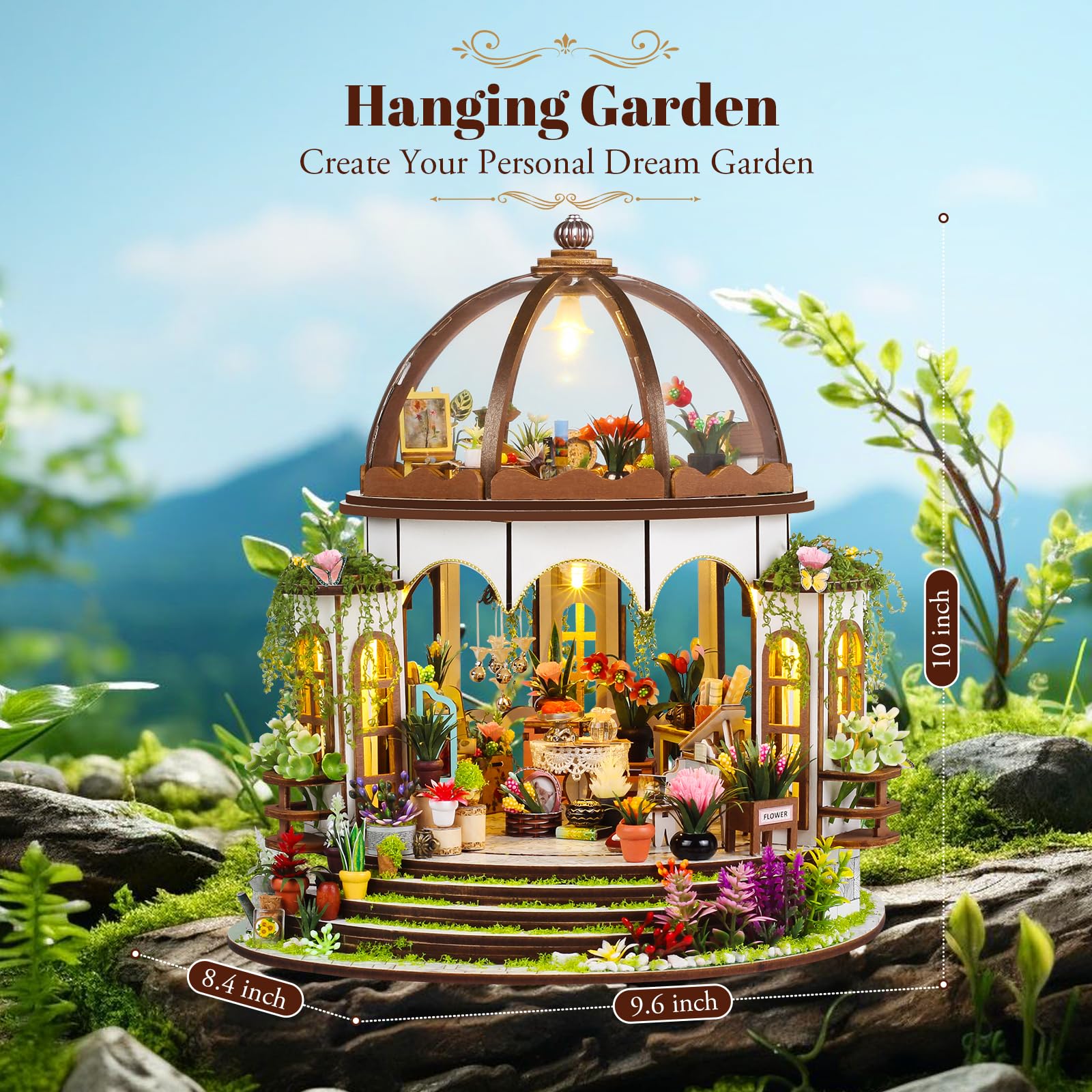 GEMOWN DIY miniature furniture adds realistic detail to the diorama