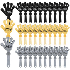 Gemscream 2026 clappers in black, silver and gold for festive New Year cheer.