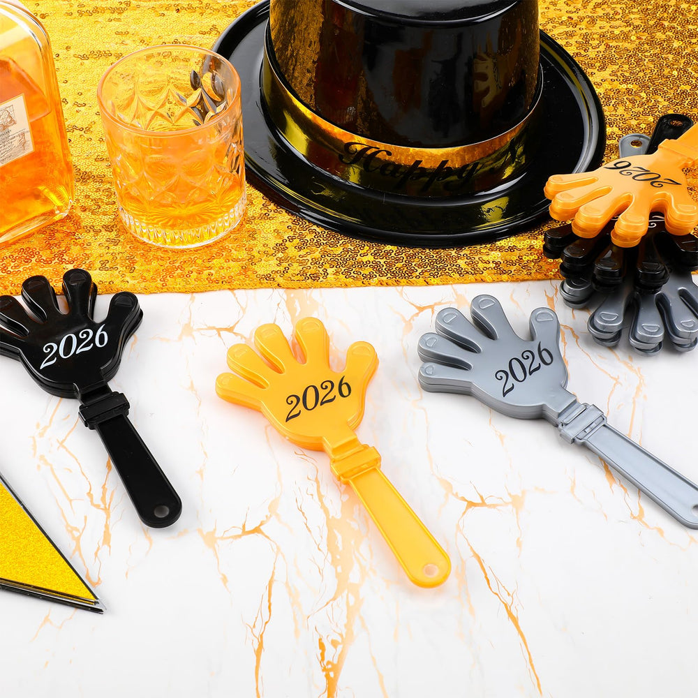 Seven-inch clappers with easy grip design and three flexible hands.