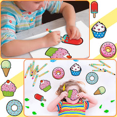 Gemscream cupcake card magnet makes vibrant DIY crafts for birthdays.