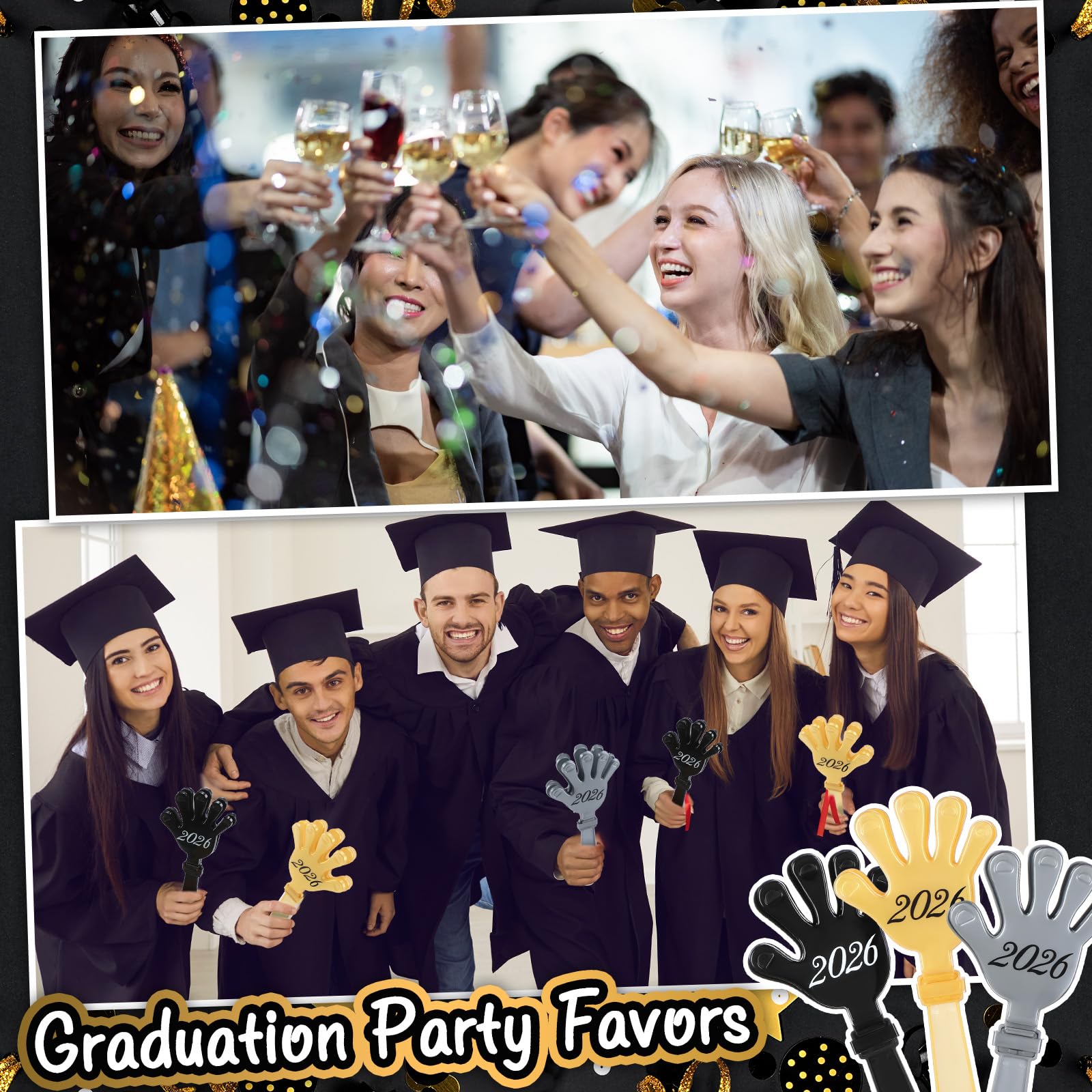 Ideal party favors for graduation and birthday celebrations.