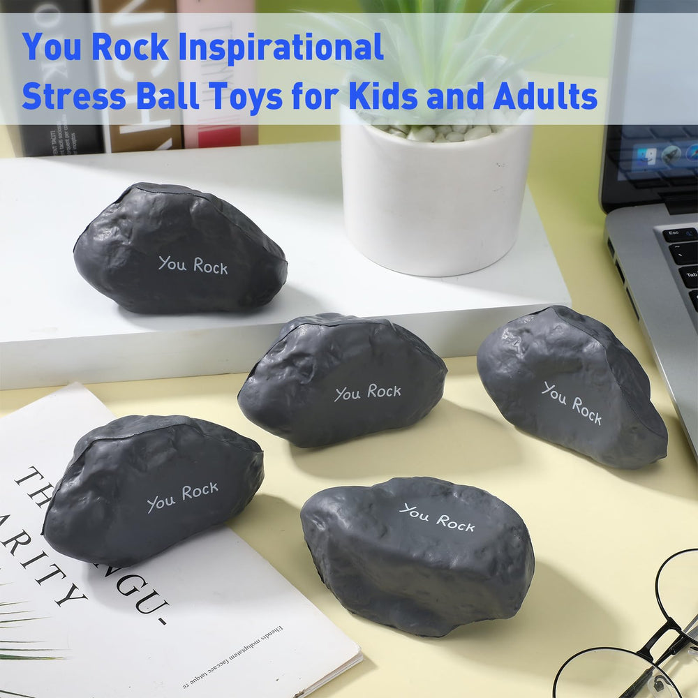 Gemscream foam rock stress-relief balls in a pack