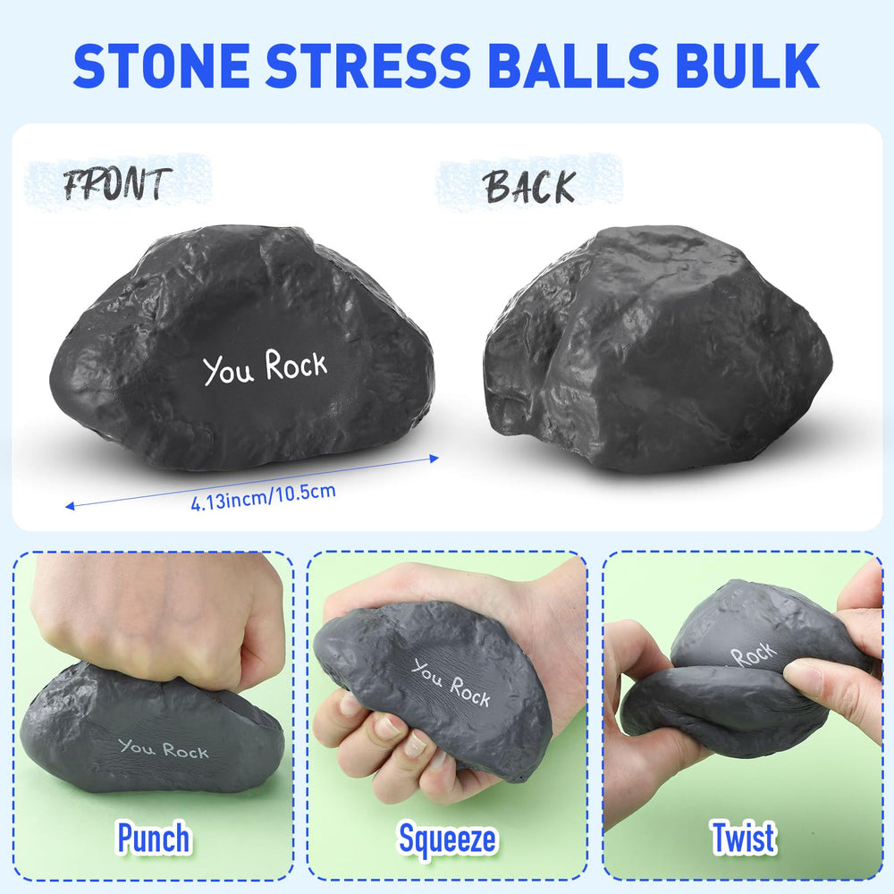 Gemscream stress ball close-up showing you rock print for motivation