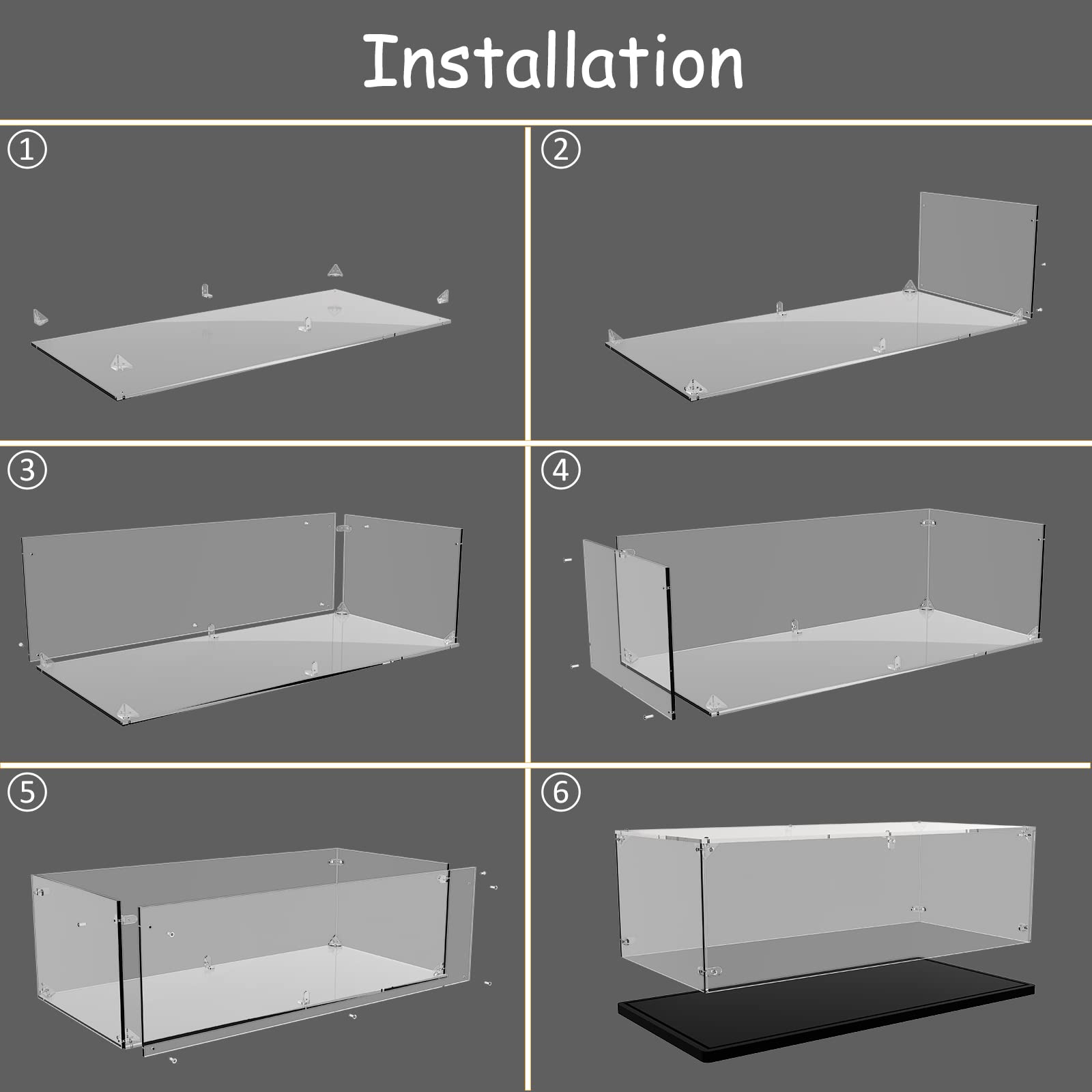 Gemutlich easy-assembly design enables quick setup without glue for Lego collections.