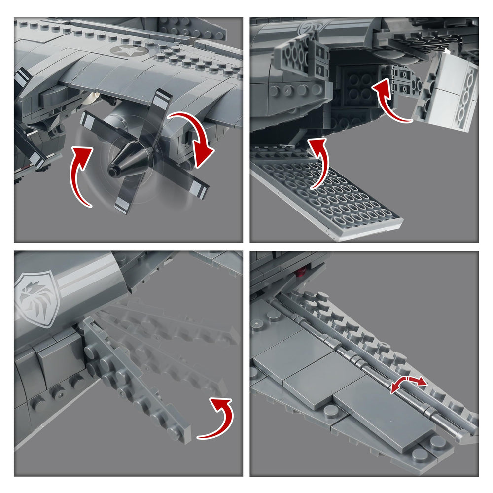 General Jim's AC-130 Hercules landing gear retracted for a clean profile