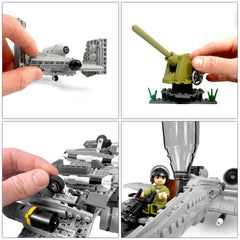 General Jim's four soldier figures enhance diorama storytelling