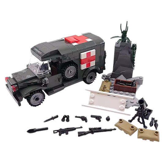General Jim's WW2 ambulance side view highlights authentic proportions for dioramas